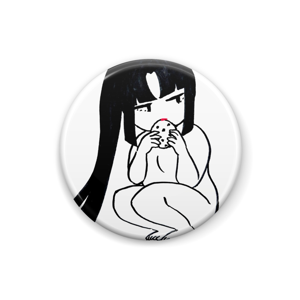 クッキー乙女の缶バッジ