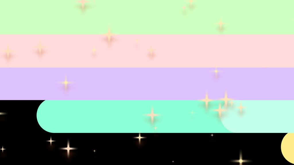 【配信素材】カワイイトランジション! フリーのスティンガー素材