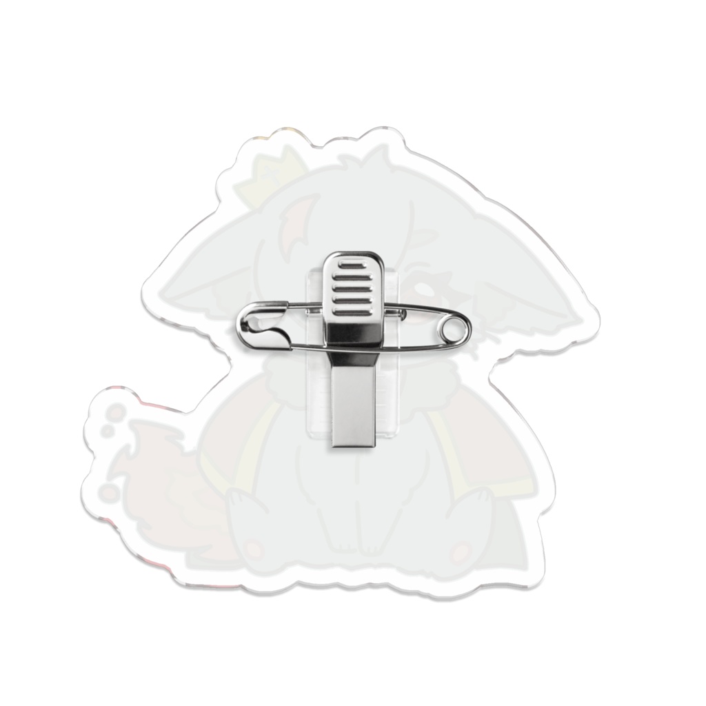 【猫姫黒火3周年記念】魔酔い猫証明アクリルバッジ