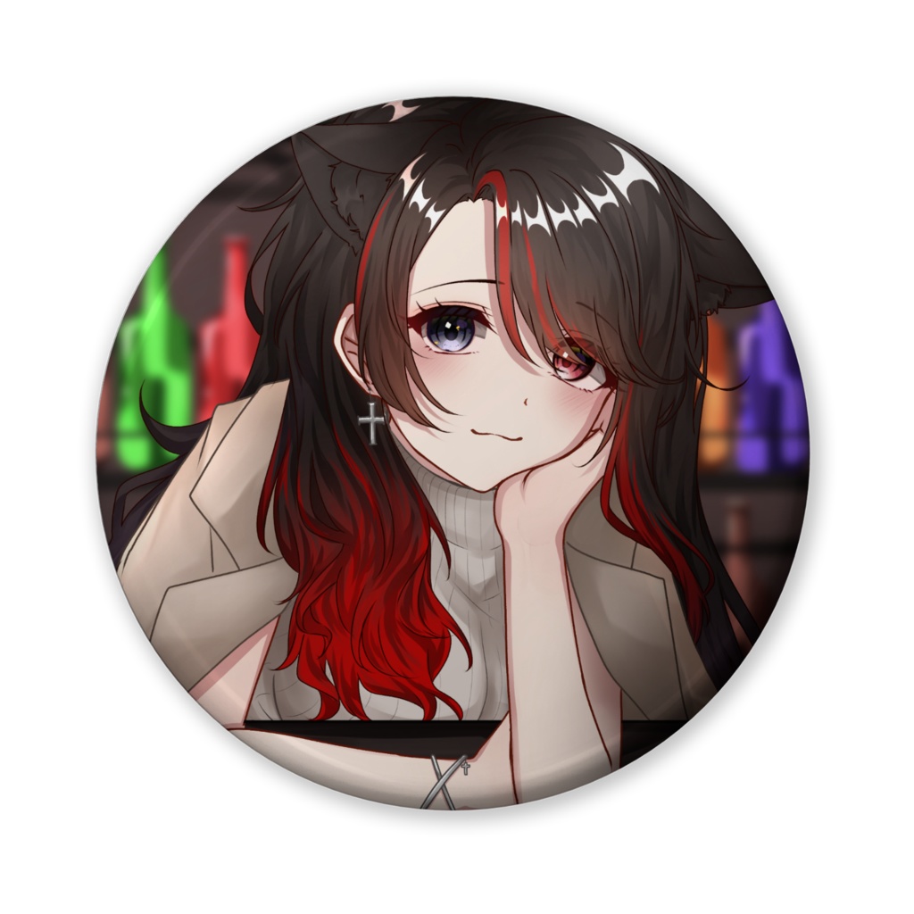 猫姫黒火生誕祭2024グッズ　缶バッジ