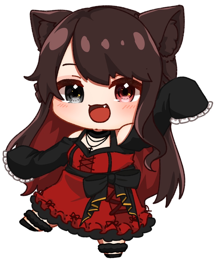 猫姫黒火Vtuber4周年記念グッズ アクリルフィギュア