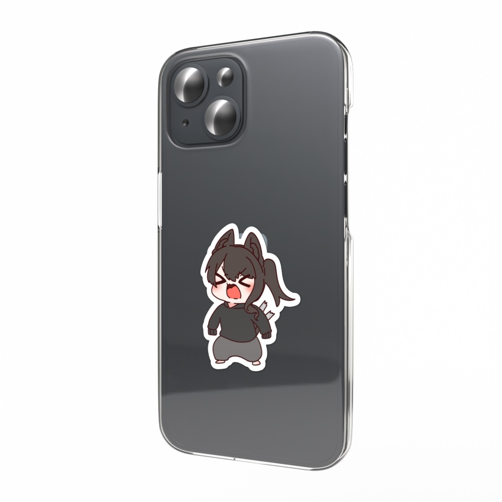 猫姫黒火5周年記念グッズ rkgkスマホステッカー