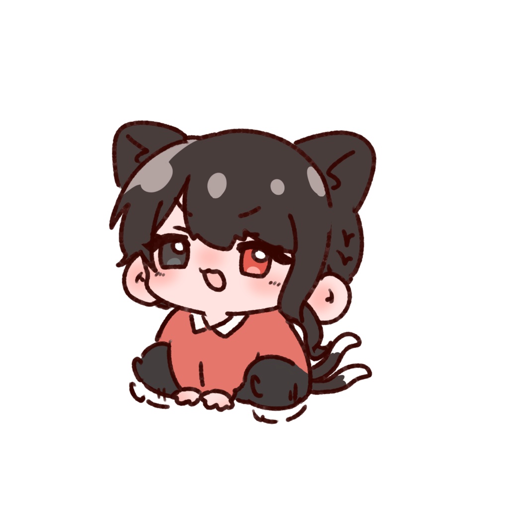 猫姫黒火5周年記念グッズ じたばたキーホルダー