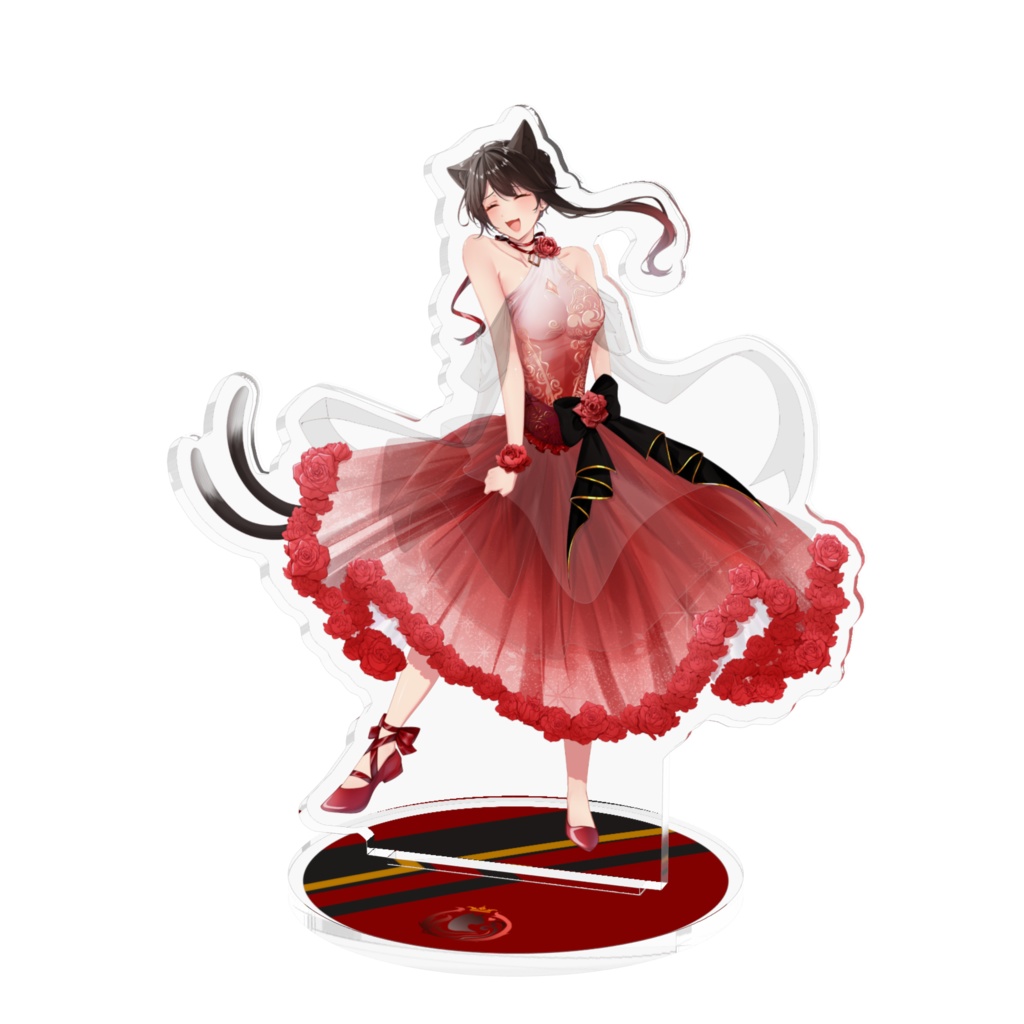 猫姫黒火5周年記念グッズ　ドレスverアクリルフィギュア
