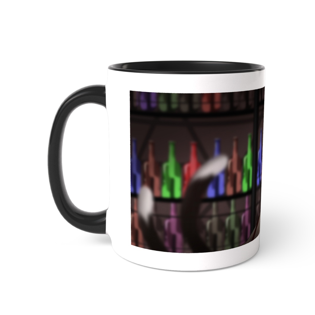 猫姫黒火生誕祭2026グッズ 黒ツートンマグカップ