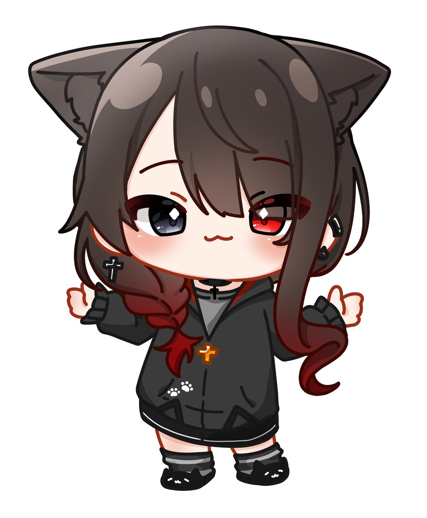 猫姫黒火生誕祭2026グッズ ミニキャラアクリルキーホルダー