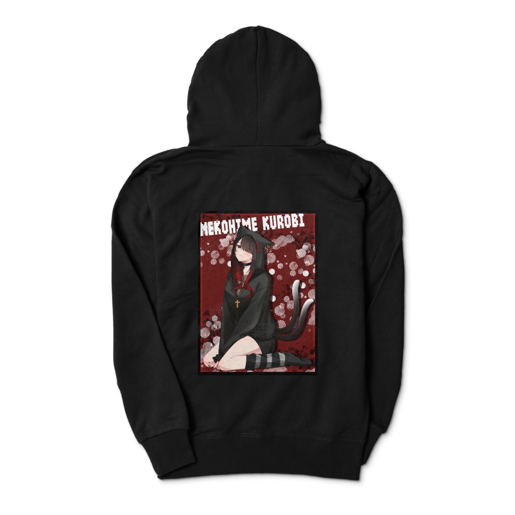 猫姫黒火生誕祭2026グッズ　キービジュアルパーカー