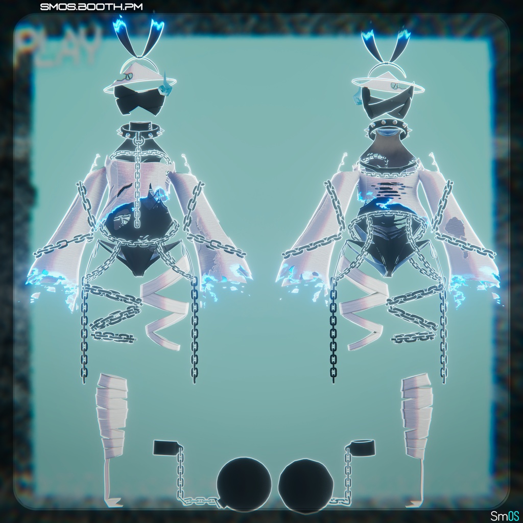 📺【Desolated Static #2】 | 荒廃した砂嵐 👻【7アバター avatars】+ Ghost Locomotion