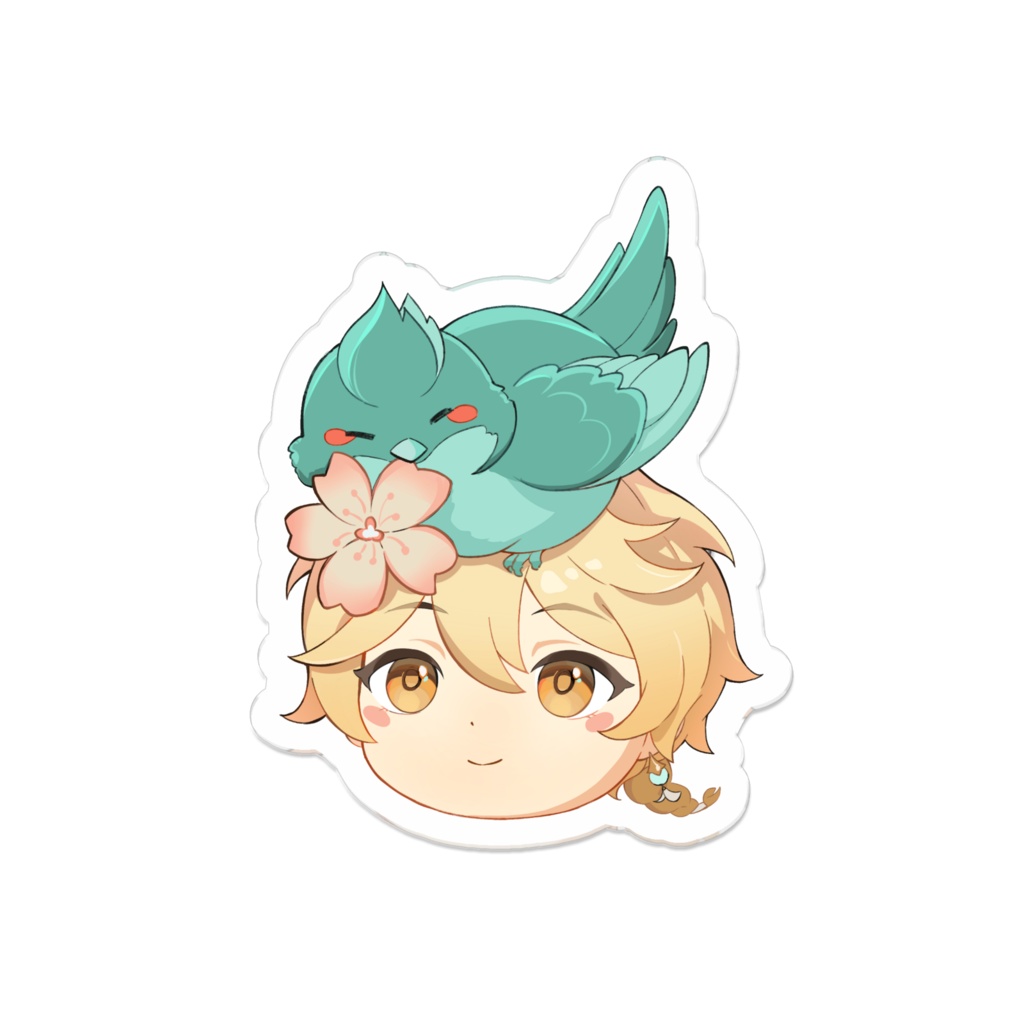 Unofficial【GenshinImpact】XiaoAether badge/ 非公式【原神】魈空 バッジ