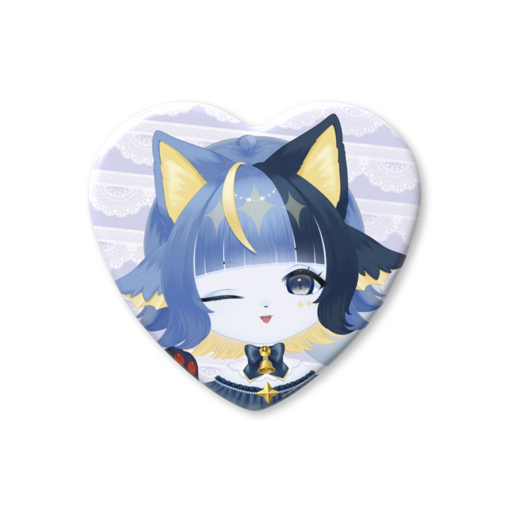 沫町しぃら♡ハート♡缶バッジ