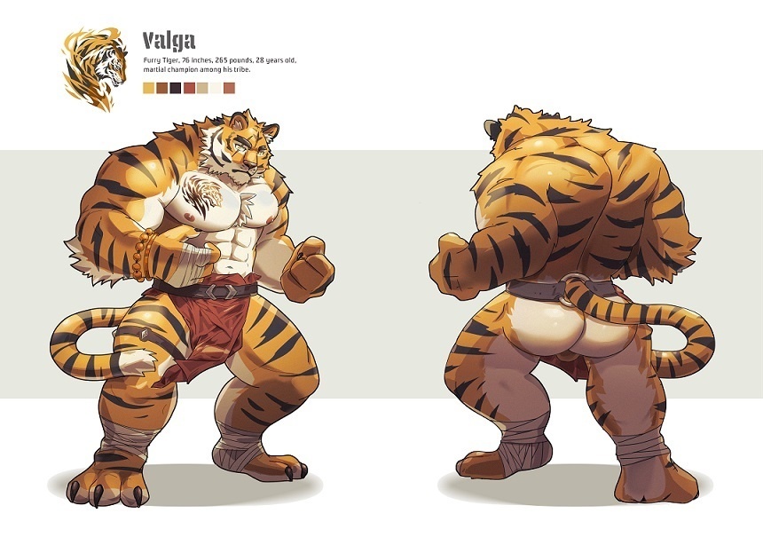 アクリルスタンド(虎・Valga)+(熊・Oliver)のセット