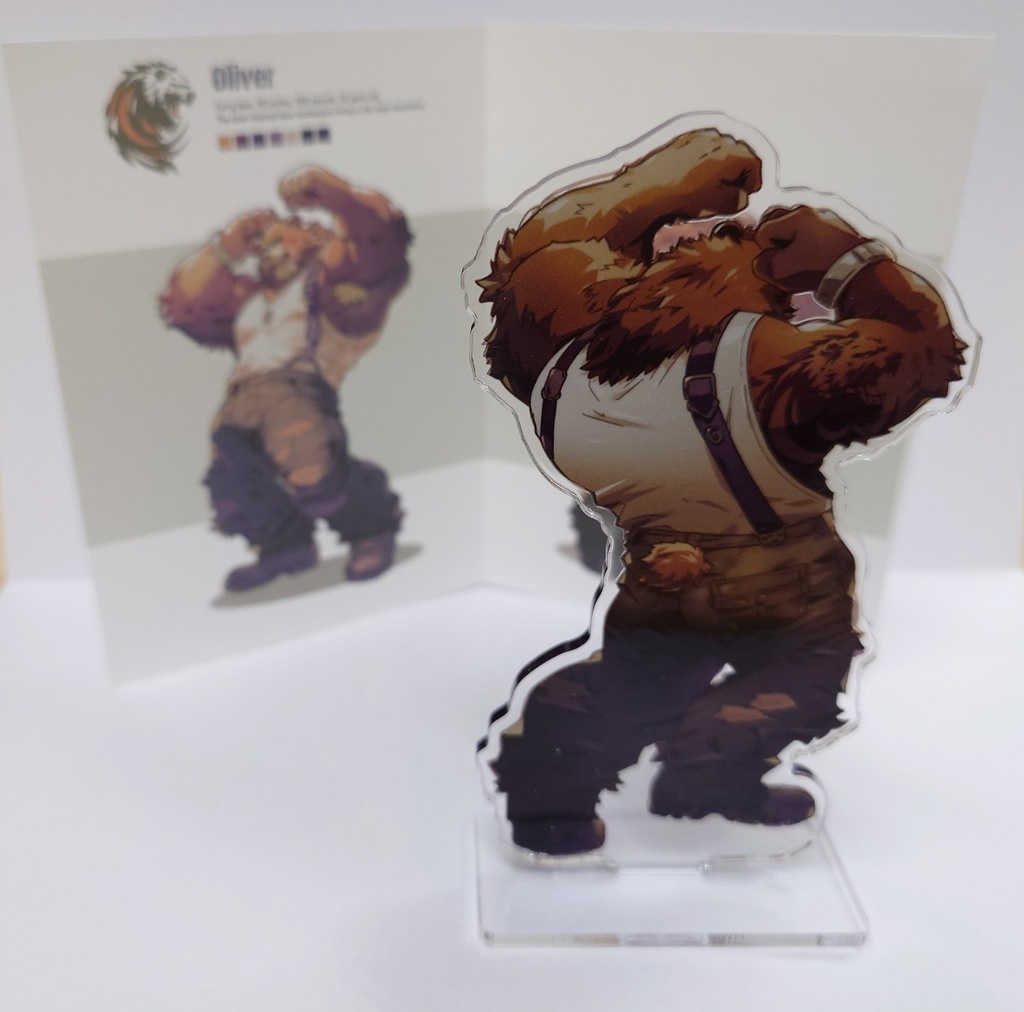 アクリルスタンド(虎・Valga)+(熊・Oliver)+(兔・Umugi)のセット