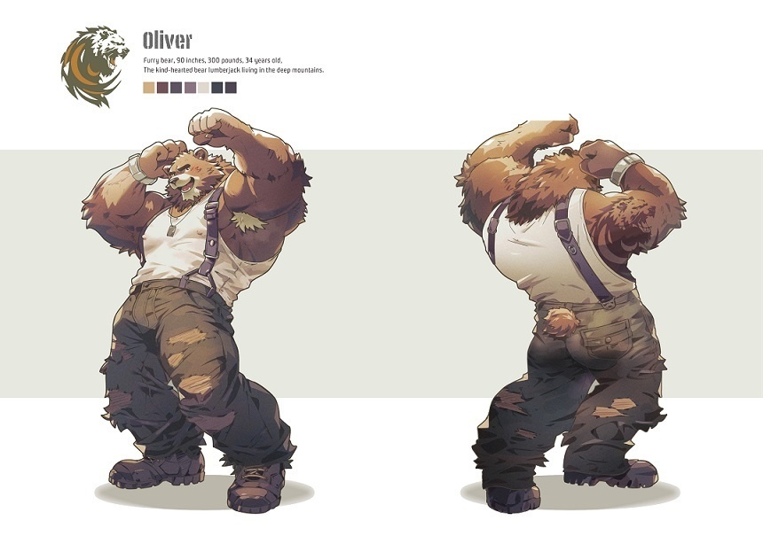 アクリルスタンド(虎・Valga)+(熊・Oliver)+(兔・Umugi)のセット