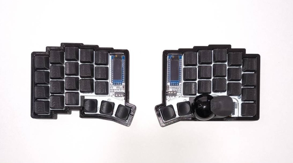 【フルセット】Keyball39 オリジナルケース トラックボールの位置調整可能 トラックボールケース・スチールプレート付き スチールプレートでテンティング可能