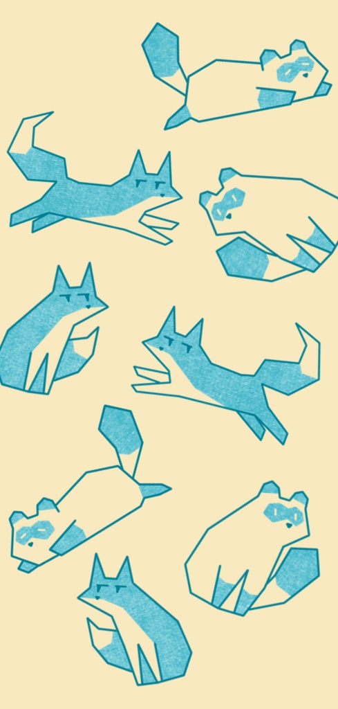 キツネモドキ&タヌキモドキ iPhoneケース