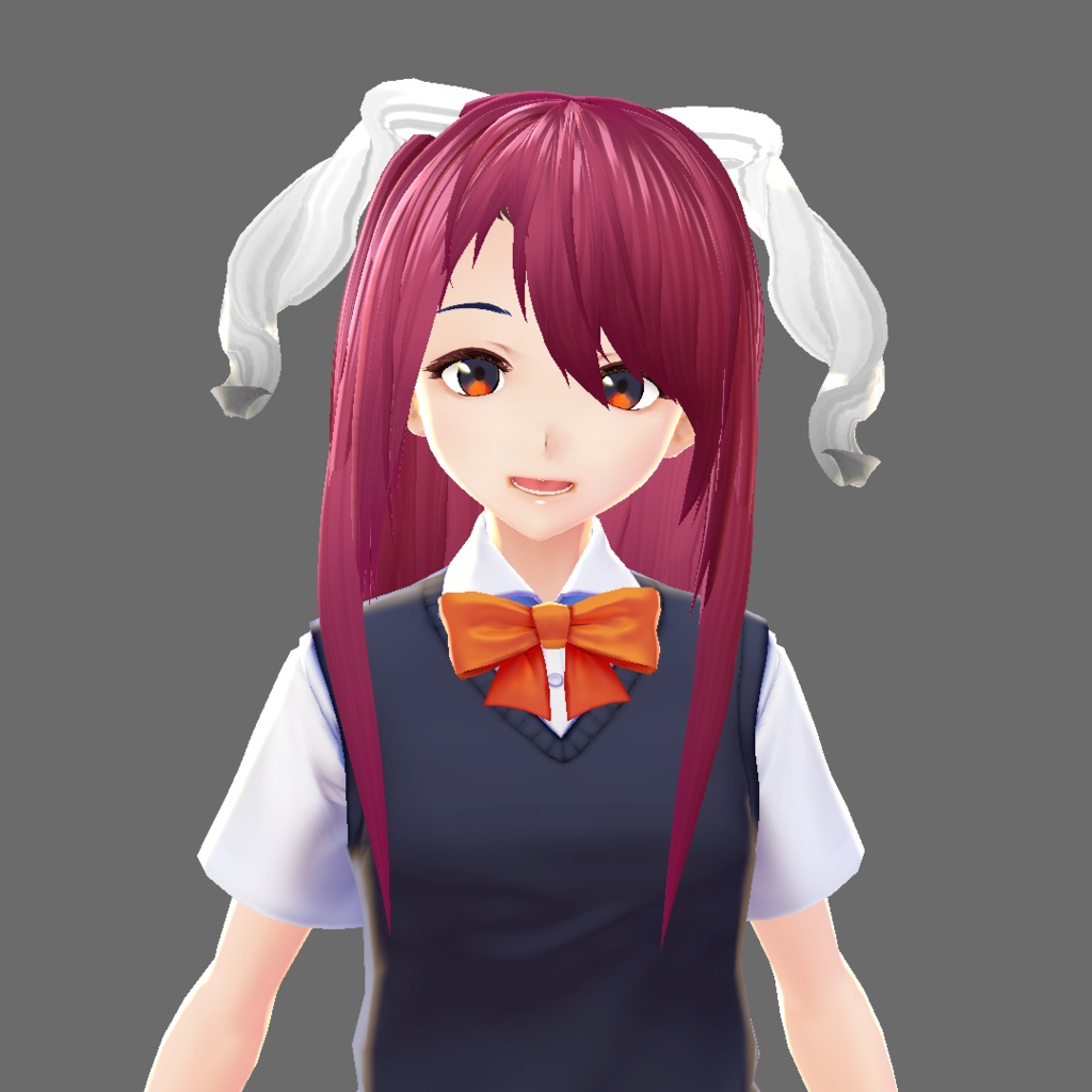 [VRoid] Medium Length Hair w/ Twisted Ram Horns