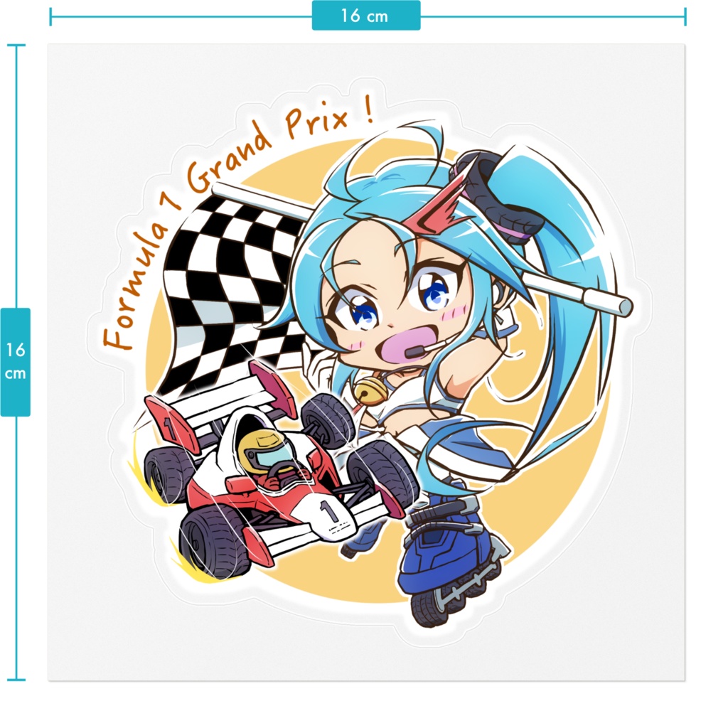 F1イメージステッカー