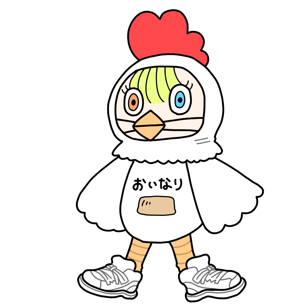 アクリルキーホルダー　とり　狐ヶ咲なる