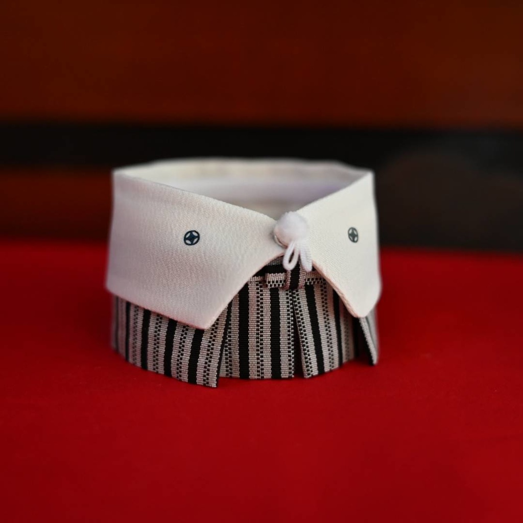 ぬい紋付袴　白