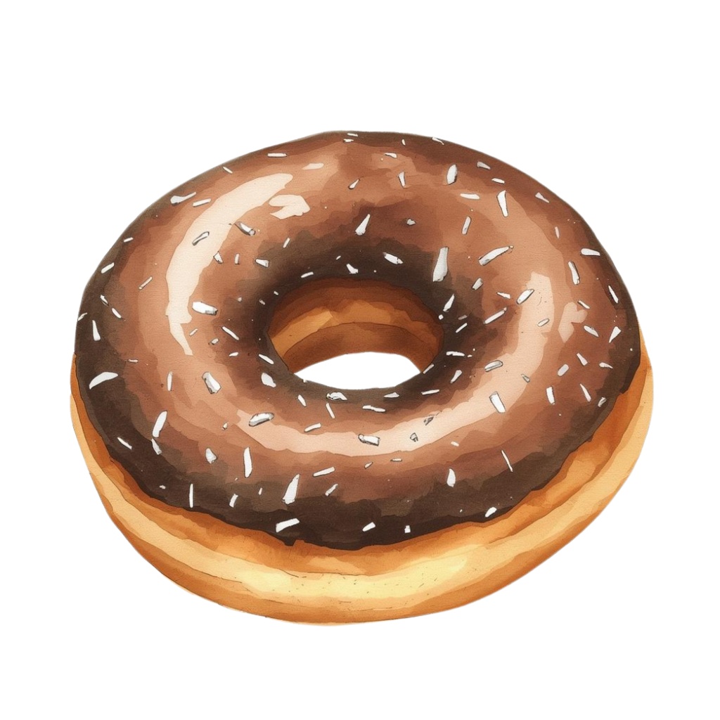 【Canva】水彩画風洋菓子クリップアート24点セット|PNG背景透過