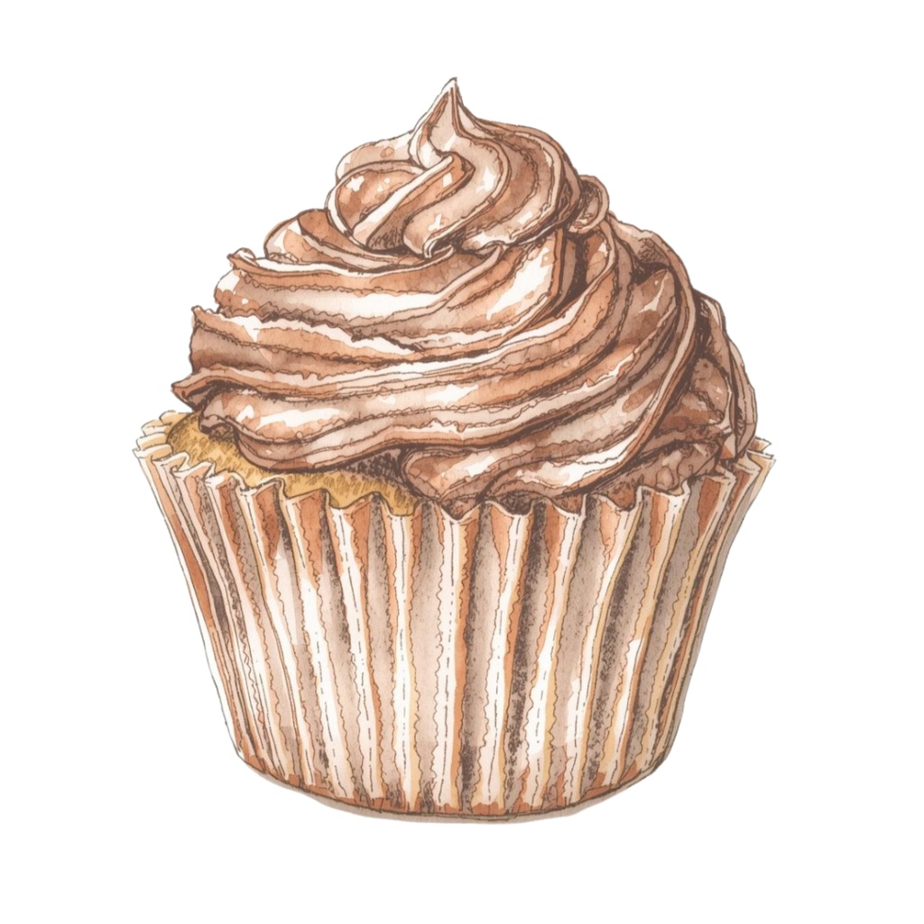 【Canva】水彩画風洋菓子クリップアート24点セット|PNG背景透過