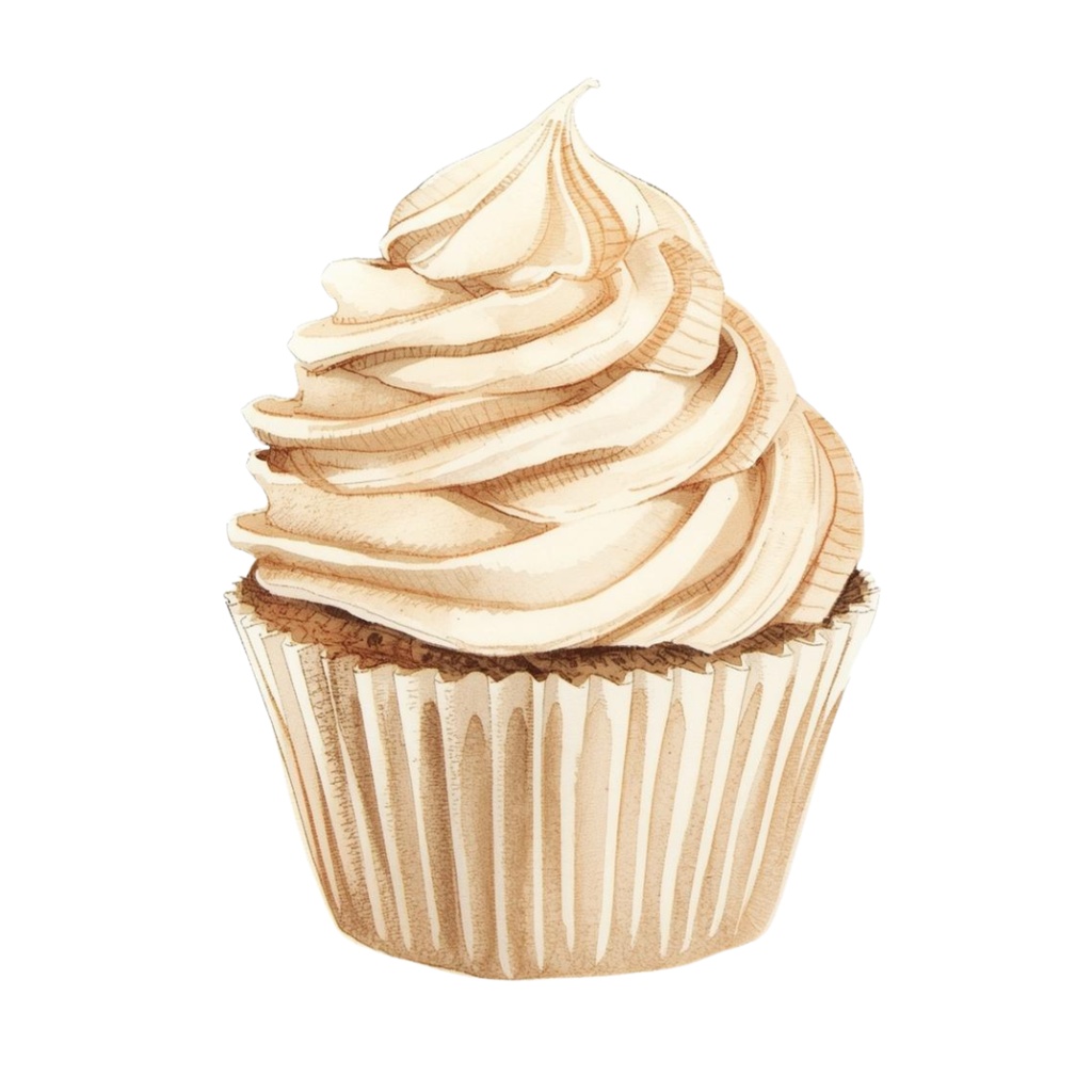 【Canva】水彩画風洋菓子クリップアート24点セット|PNG背景透過