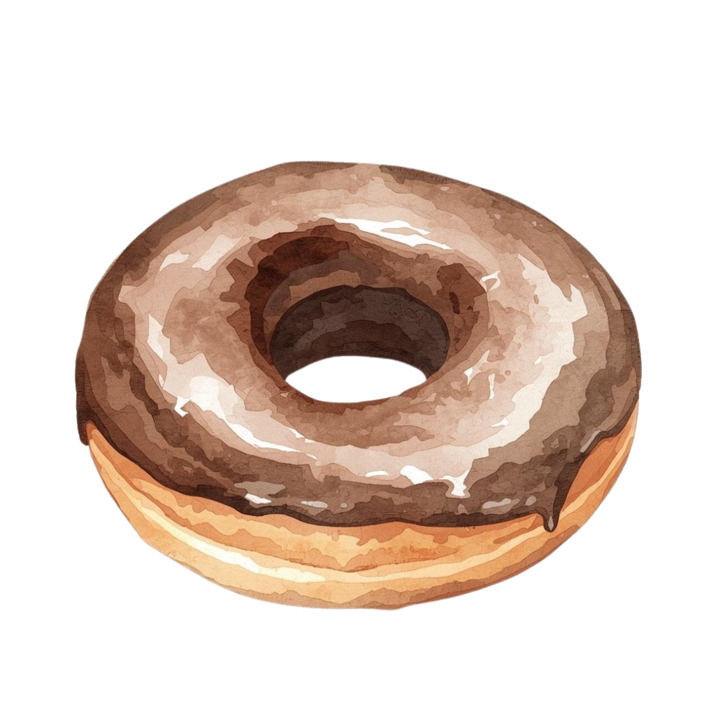 【Canva】水彩画風洋菓子クリップアート24点セット|PNG背景透過