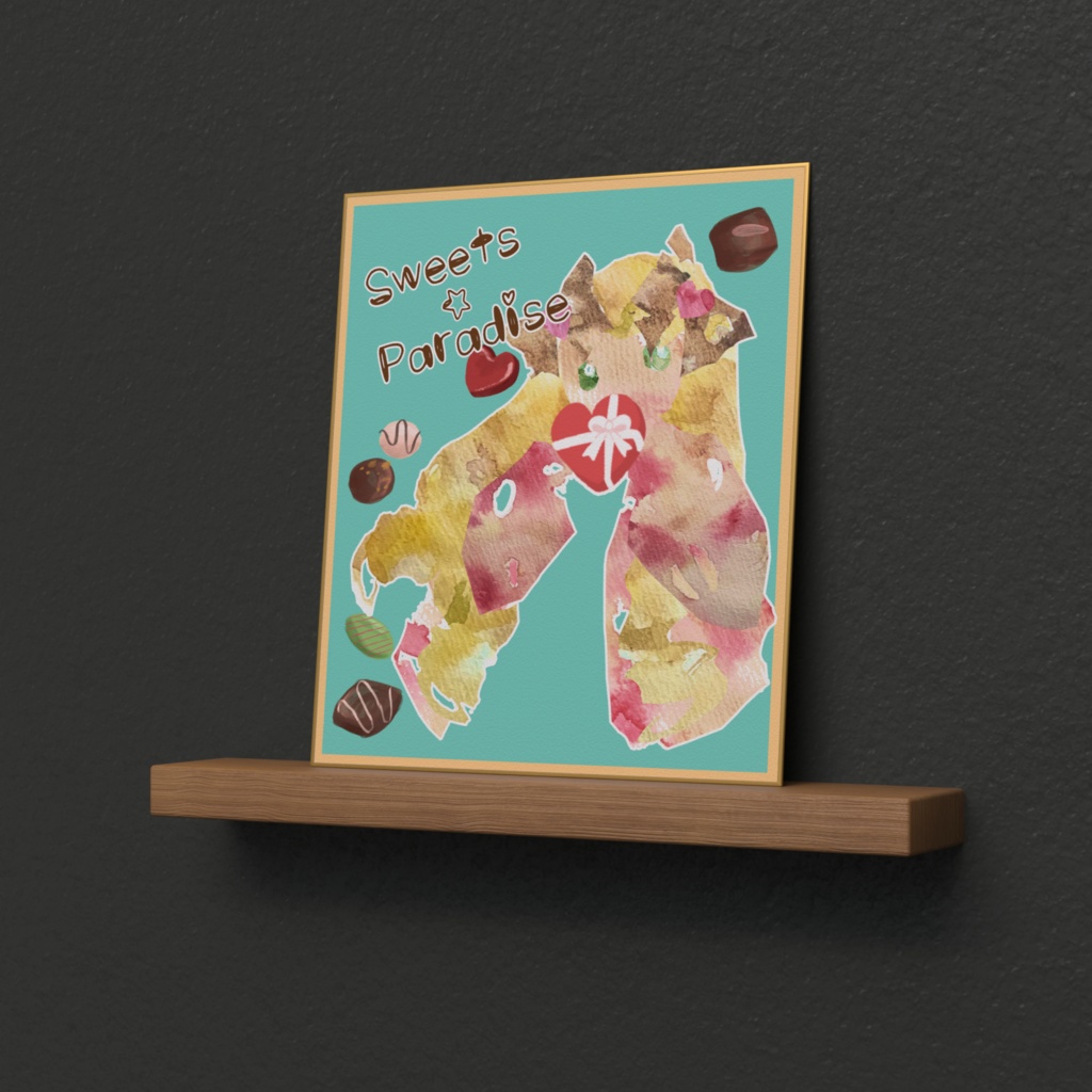 スイパラ バニラちゃん 色紙