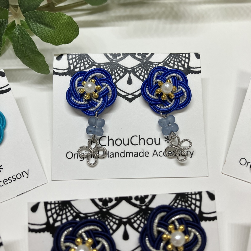 【忍たま】1~6年イメージカラー *梅結び*水引きピアス/イヤリング