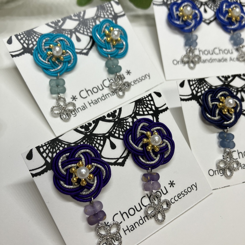 【忍たま】1~6年イメージカラー *梅結び*水引きピアス/イヤリング