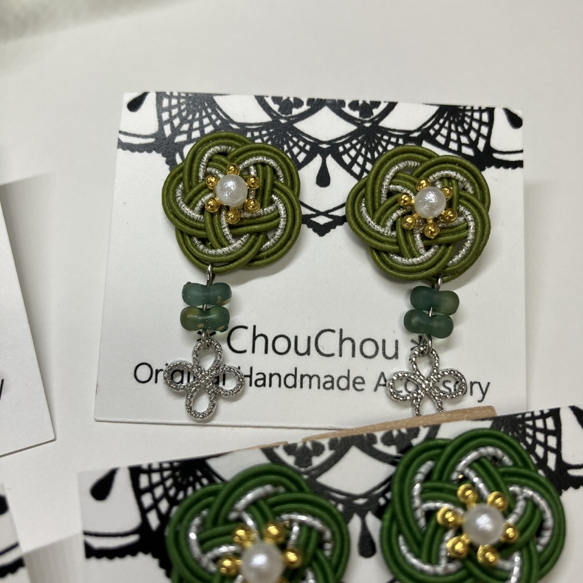 【忍たま】1~6年イメージカラー *梅結び*水引きピアス/イヤリング