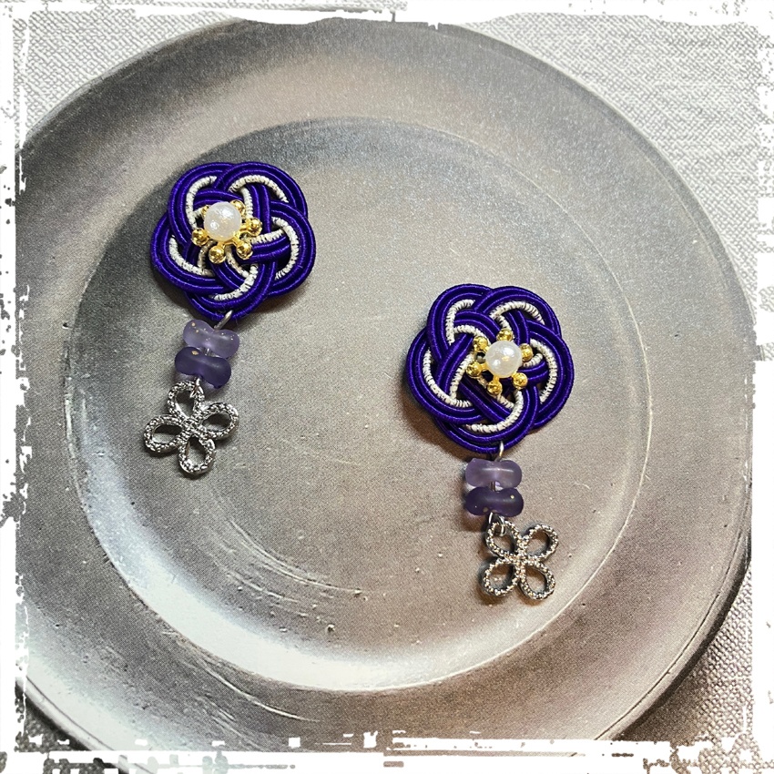 【忍たま】1~6年イメージカラー *梅結び*水引きピアス/イヤリング