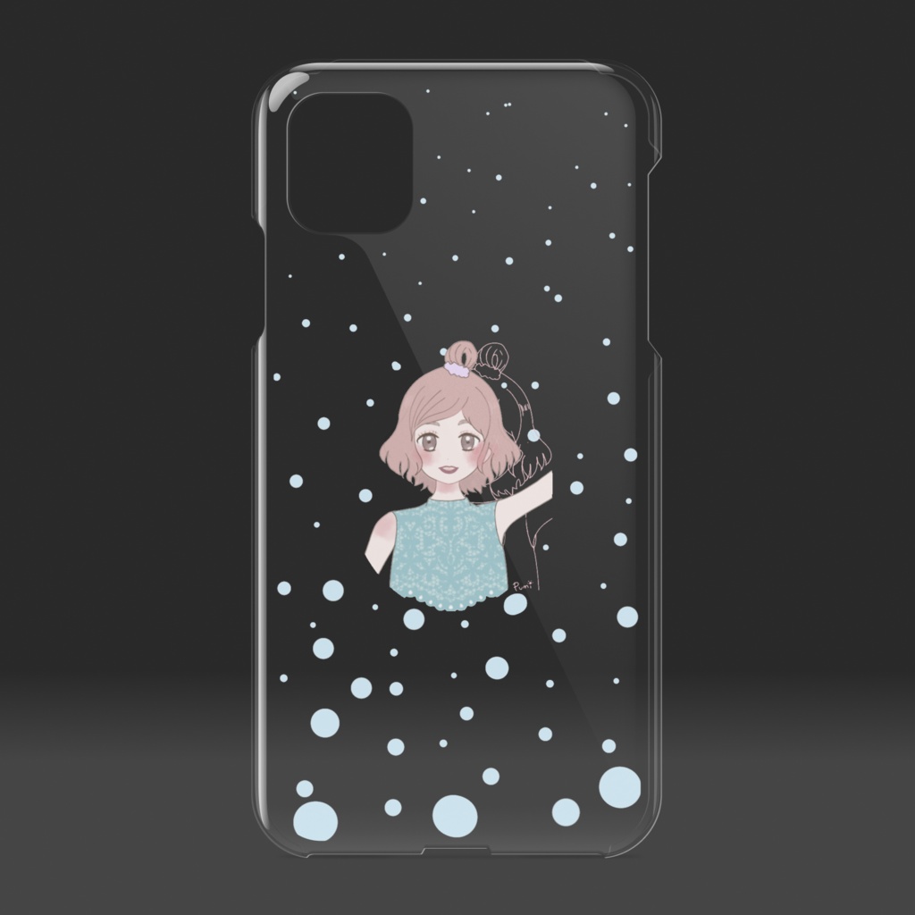 夏のクリアスマホケース