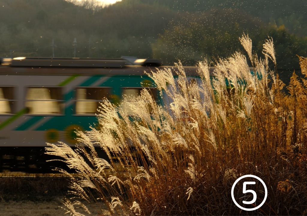 兵庫のローカル線 オーダーメイド額装写真(A4)