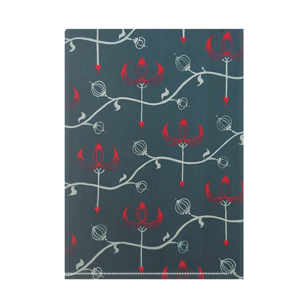 花パターン クリアファイル