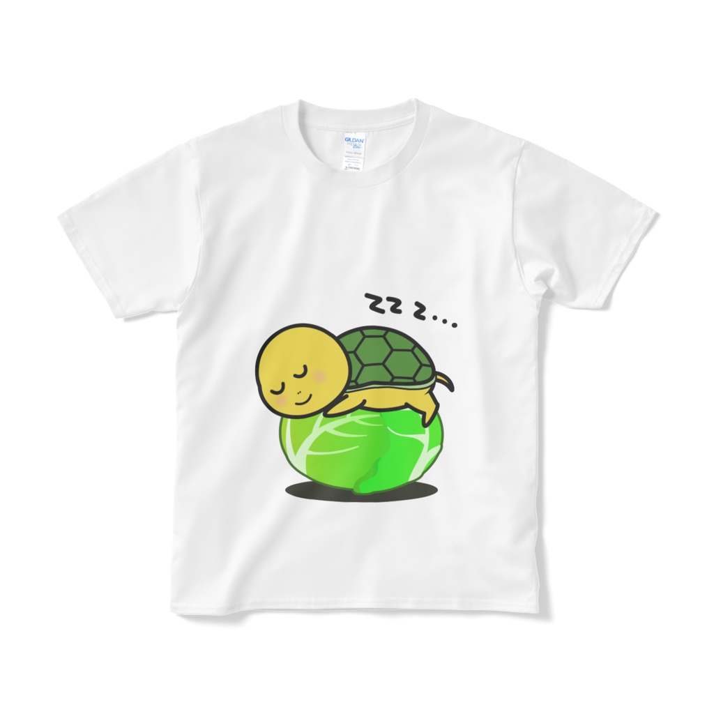 キャベツでねんねのカメッチーTシャツ