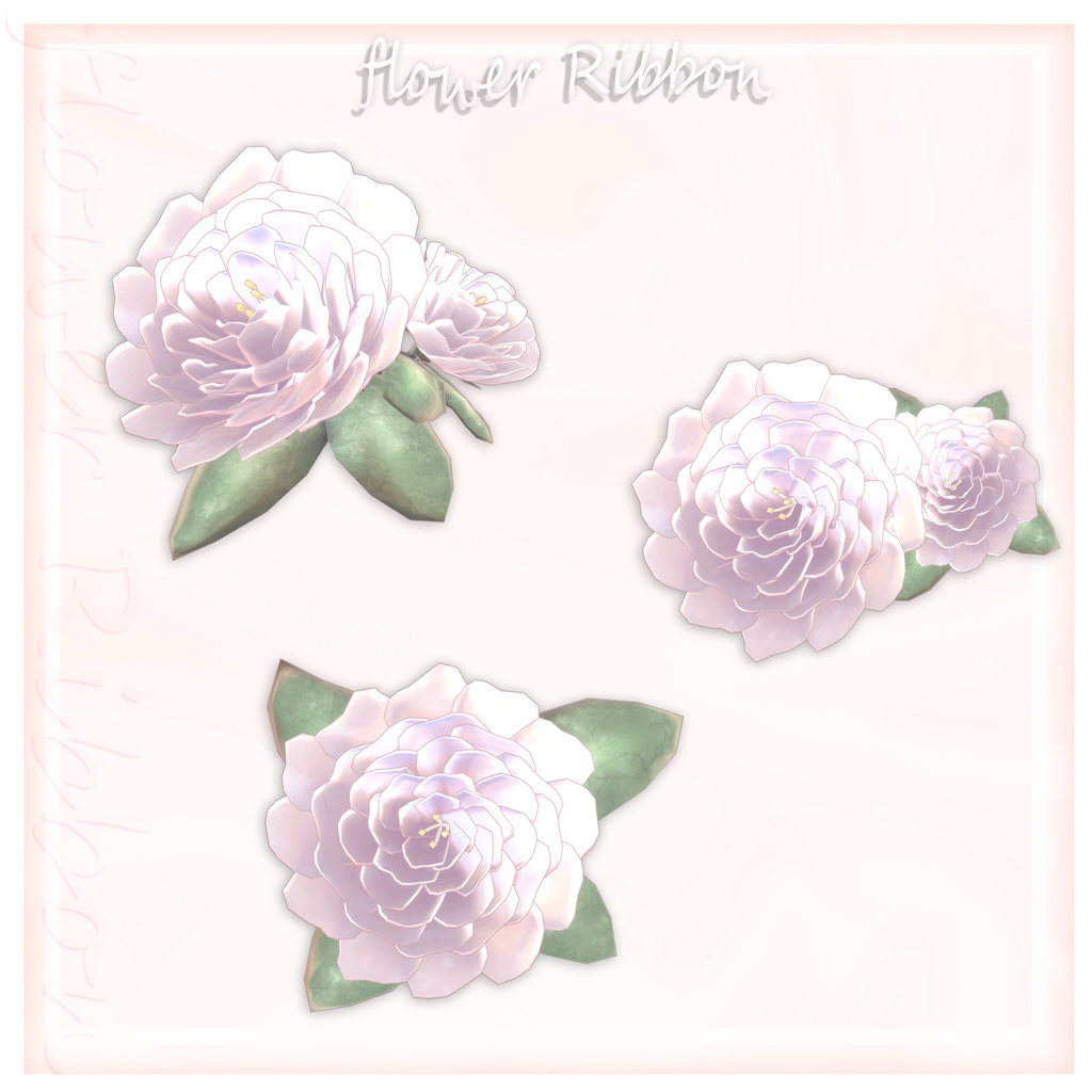 【All Avatar】Flower Ribbon【セミ対応/MA・PB対応】
