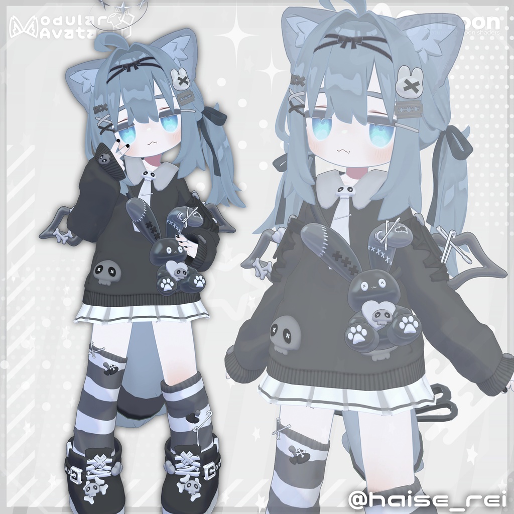 【MA対応】うさくろみにょん【#まめふれんず対応】