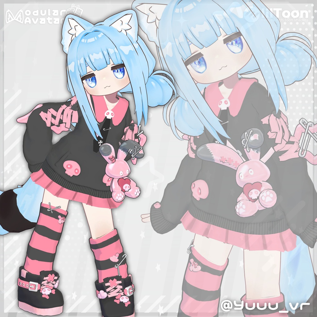 【MA対応】うさくろみにょん【#まめふれんず対応】