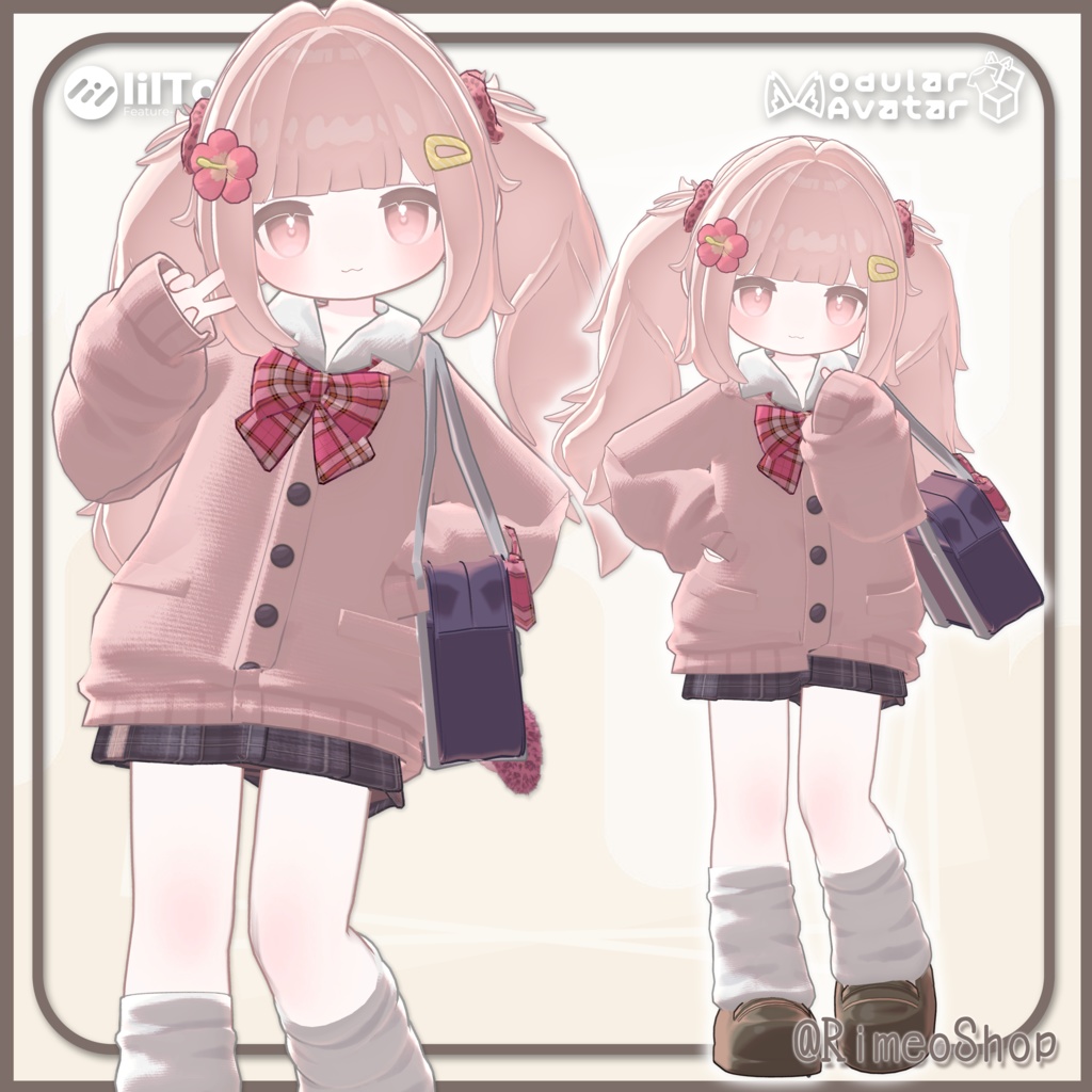 【MA対応】はねっけツインテール【#まめふれんず対応】