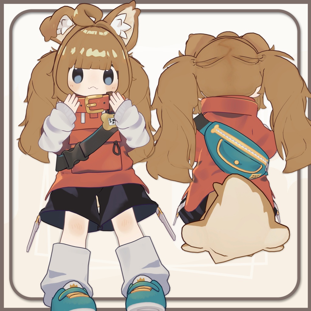 【MA対応】はねっけツインテール【#まめふれんず対応】