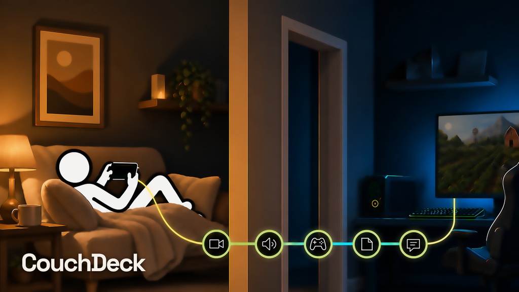 CouchDeck|スマホでPC操作&バーチャルゲームパッド