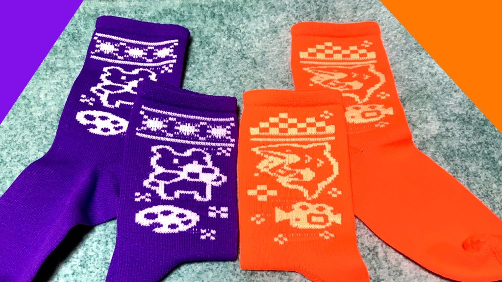 編み上げくつした【全2種】