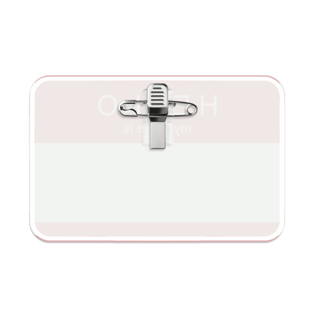 ハローマイネームイズ アクリルバッジ