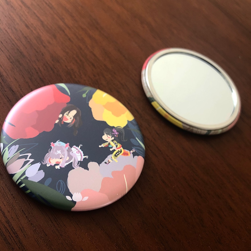 【再販!!】チューリップ組 缶ミラー