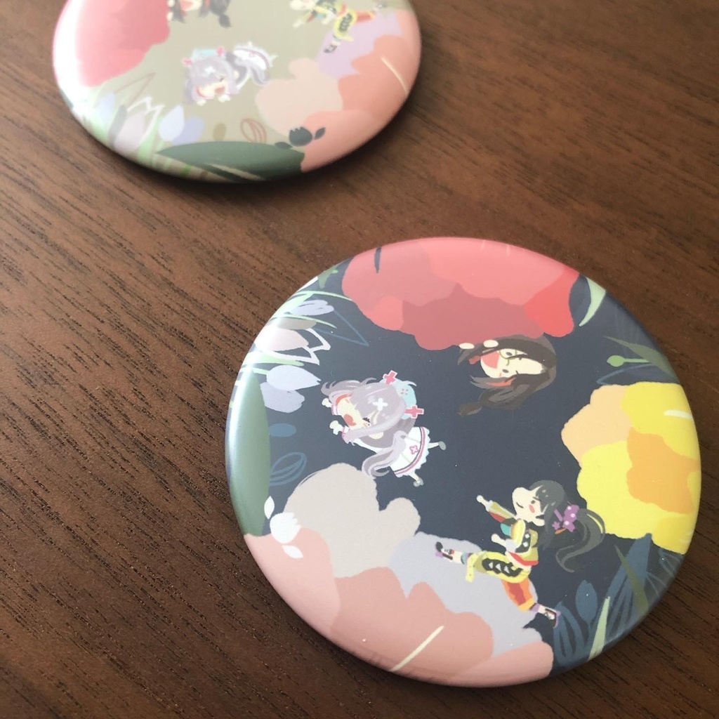 【再販!!】チューリップ組 缶ミラー