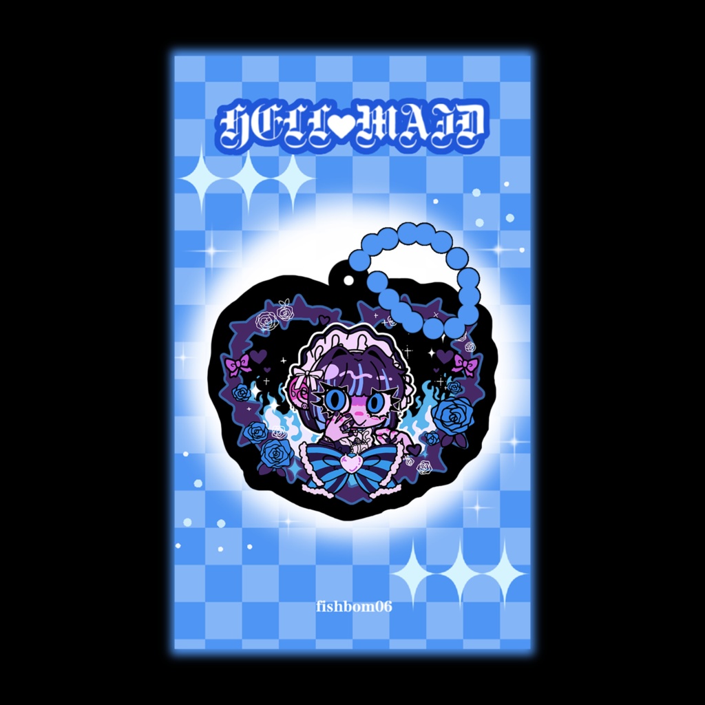 💙アクリルキーホルダー ブルー