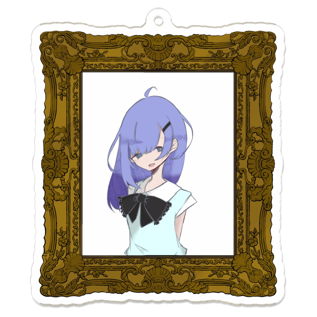 額縁キーホルダー