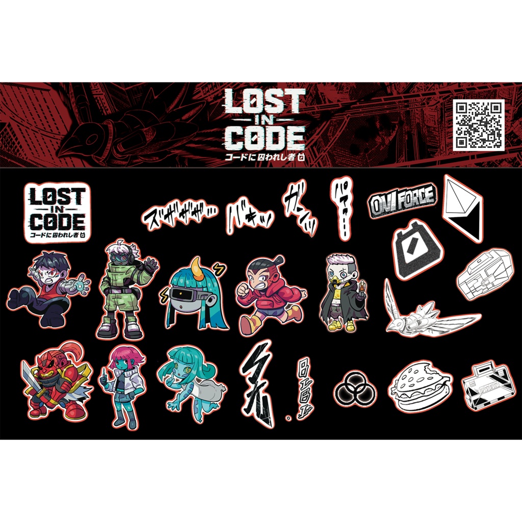 『LOST IN CODE』公式ステッカーセット / LOST IN CODE OFFICIAL STICKERS