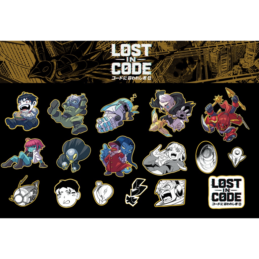 『LOST IN CODE』公式ステッカーセット / LOST IN CODE OFFICIAL STICKERS